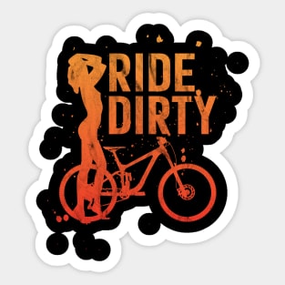 mountain bike mtb men gift cycling downhill Sticker